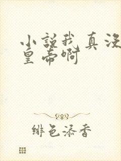 小说我真没想当皇帝啊