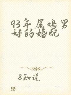 93年属鸡男最好的婚配