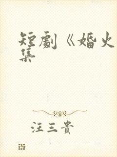 短剧《婚火》全集