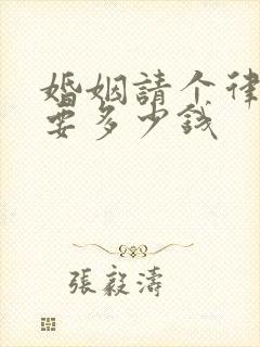 婚姻请个律师需要多少钱