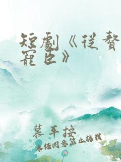 短剧《从赘婿到宠臣》