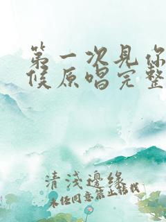 第一次见你的时候原唱完整版