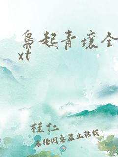 枭起青壤全文txt