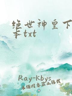 绝世神皇下载全本txt