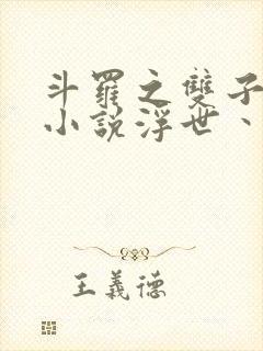 斗罗之双子斗罗小说浮世丶