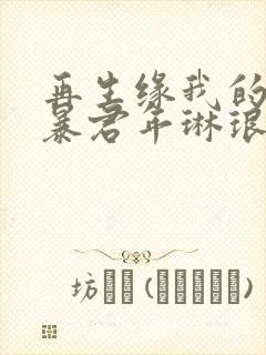 再生缘我的温柔暴君年琳琅