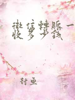 微信转账一天能收多少钱