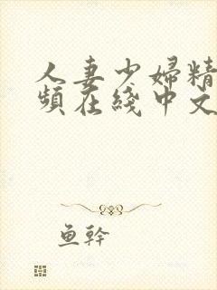 人妻少妇精品视频在线中文字幕