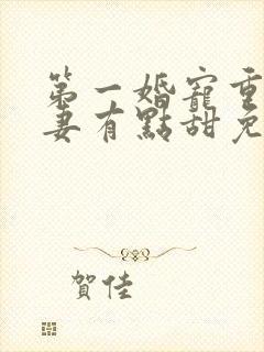 第一婚宠重生娇妻有点甜免费