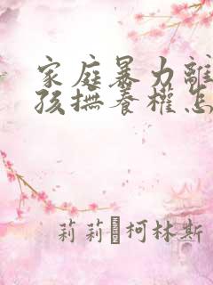 家庭暴力离婚小孩抚养权怎么判