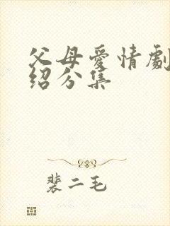 父母爱情剧情介绍分集