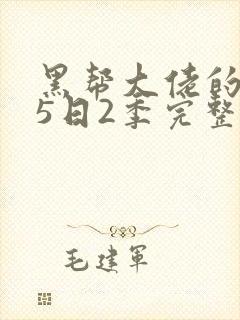 黑帮大佬的365日2季完整版