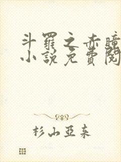 斗罗之赤瞳斗罗小说免费阅读