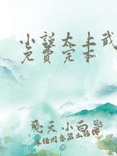 小说太上武神诀免费完本