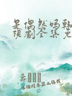 是偶然吗韩剧电视剧全集免费播放