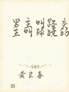 男主叫路炎晨女主叫归晓的小说