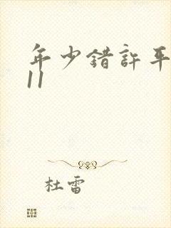 年少错许平生愿11