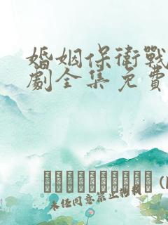 婚姻保卫战电视剧全集免费观看