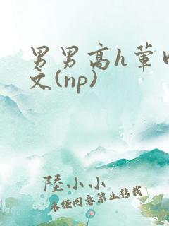 男男高h荤肉欲文(np)