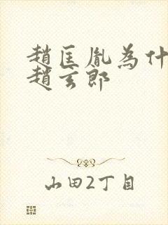 赵匡胤为什么叫赵玄郎