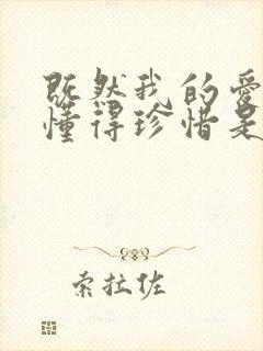 既然我的爱你不懂得珍惜是什么歌