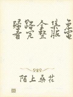 归路全集免费观看完整版电视剧高清