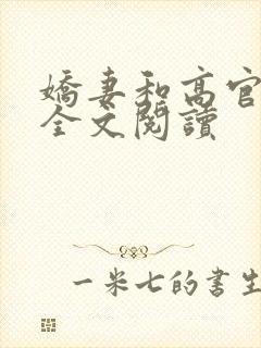 娇妻和高官小说全文阅读