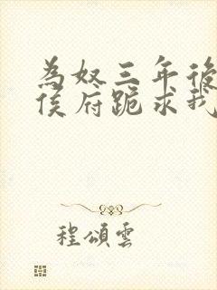 为奴三年后整个侯府跪求我原谅全集 一口气