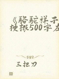 《骆驼祥子》的梗概500字左右
