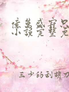 亿万盛宠只为你小说完整免费