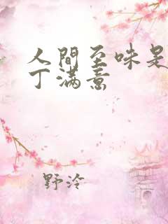 人间至味是清欢丁满意