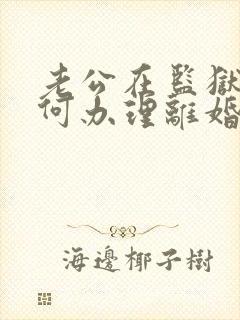 老公在监狱里如何办理离婚