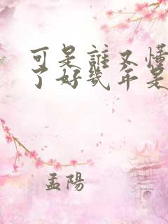 可是谁又懂我爱了好几年是什么歌