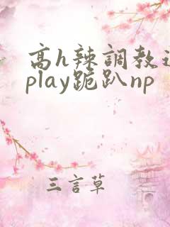 高h辣调教道具play跪趴np
