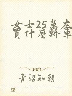 女士25万左右买什么轿车好