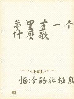 梦里有一个你是什么歌