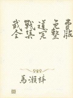 武战道免费观看全集完整版