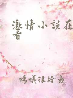 激情小说在线观看