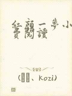 红颜一梦小说免费阅读