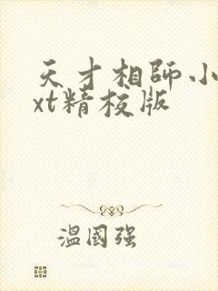 天才相师小说txt精校版