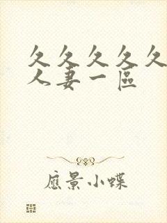 久久久久久精品人妻一区