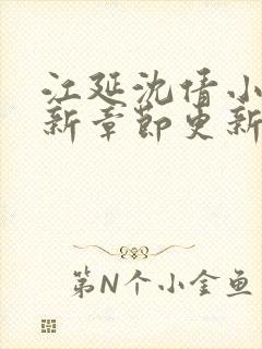 江延沈倩小说最新章节更新免费阅读