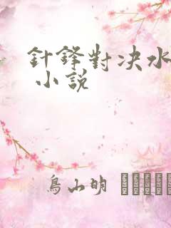 针锋对决水千丞 小说