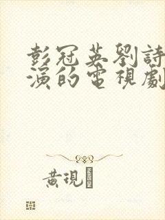 彭冠英刘诗诗主演的电视剧