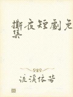 撕夜短剧免费全集