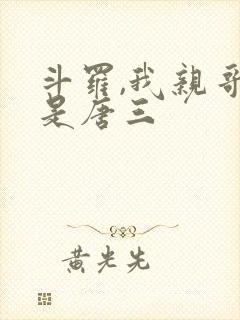 斗罗,我亲哥竟是唐三