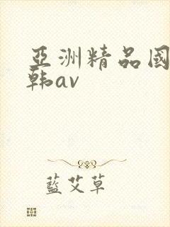 亚洲精品国产日韩av