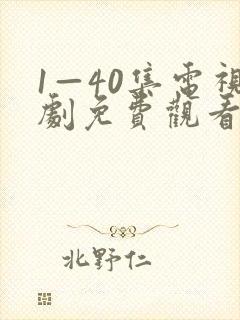 1—40集电视剧免费观看大