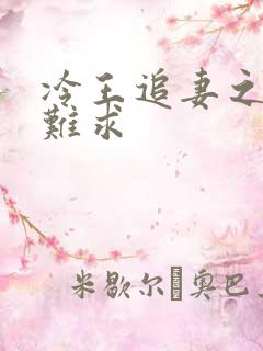 冷王追妻之医妃难求