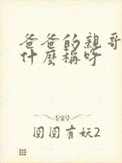 爸爸的亲哥哥叫什么称呼